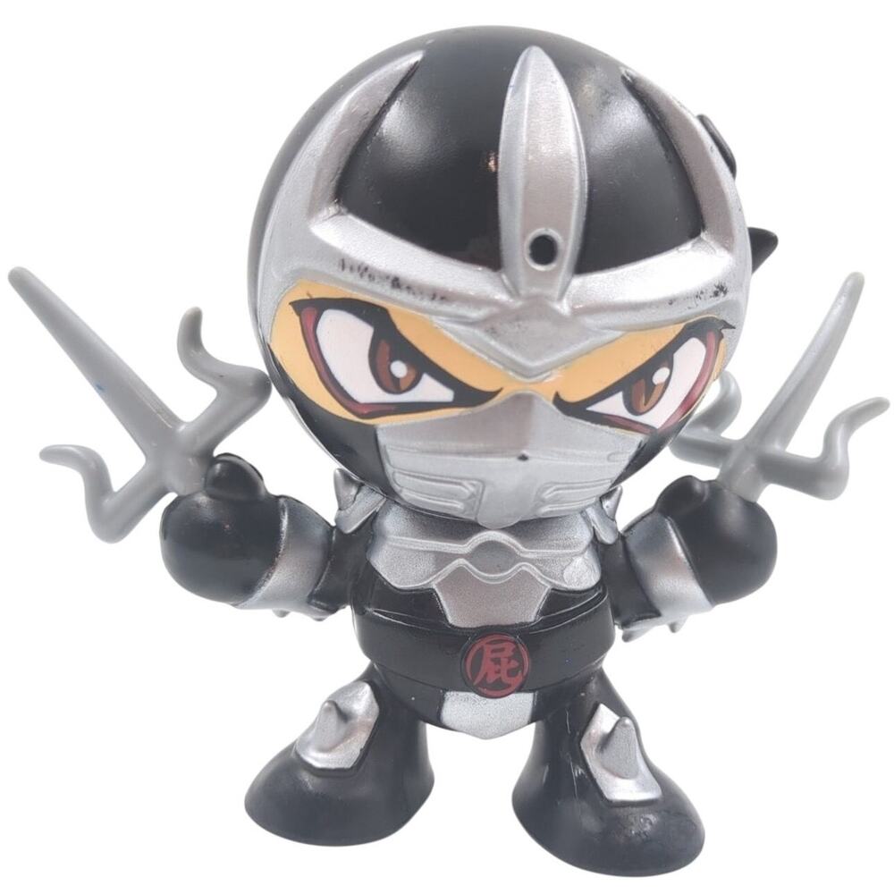 Fart Ninjas Motion Activated Figure Black Silver Lights Sounds Prank Toy Sai